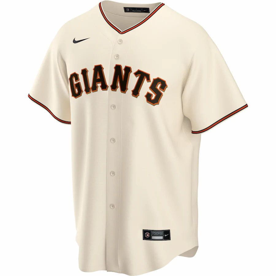 Alternative view of San Francisco Giants Home 2020 Official Replica Team Jersey ÃƒÂ¢Ã¢â€šÂ¬Ã¢â‚¬Å“ Cream