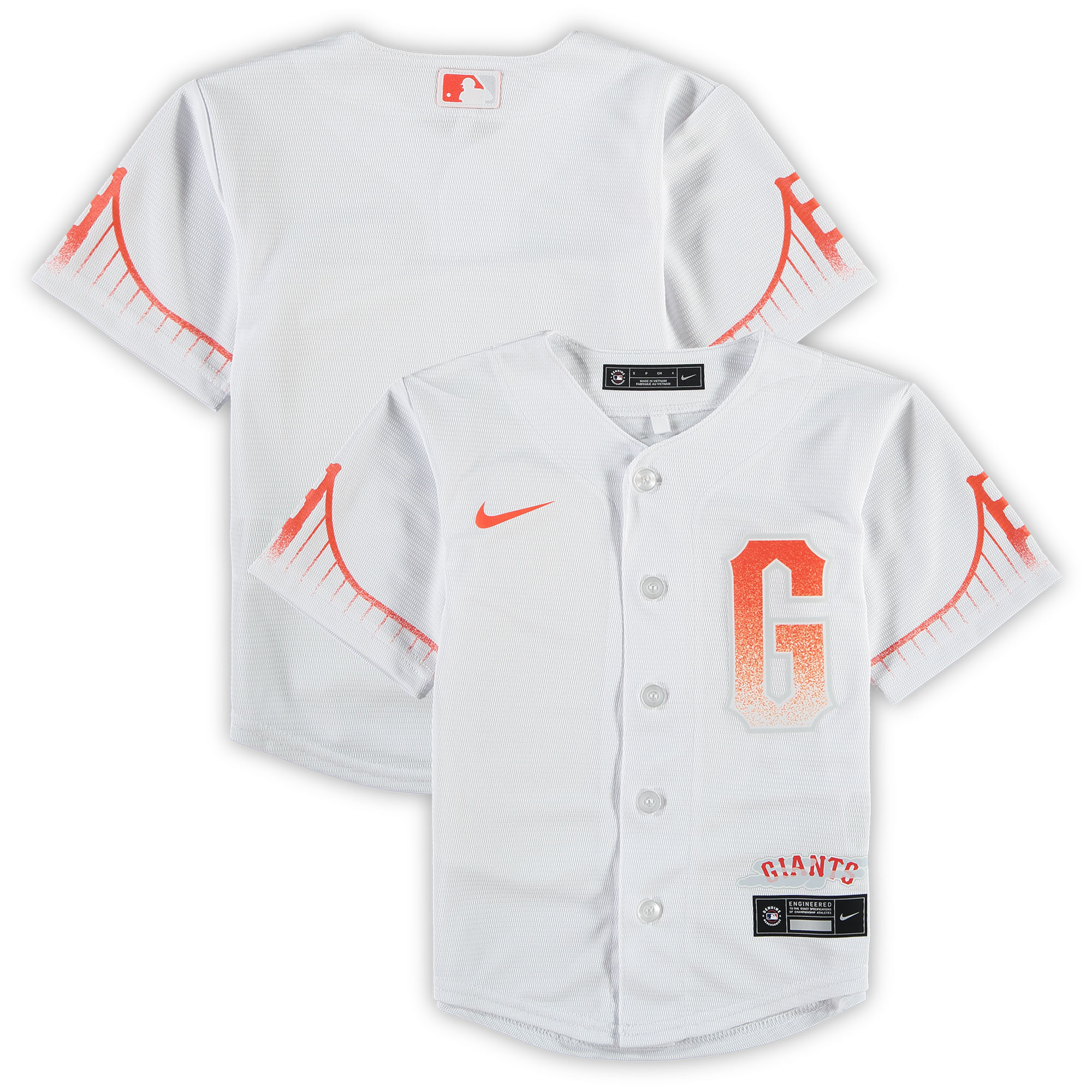 Alternative view of San Francisco Giants Preschool Mlb City Connect Replica Team Jersey - White