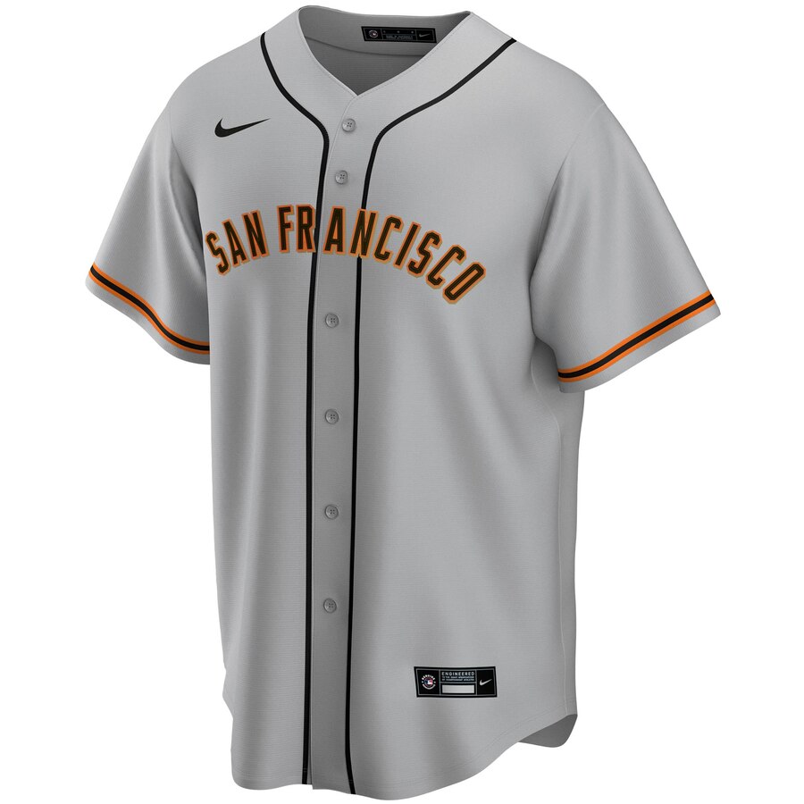 Alternative view of San Francisco Giants Road 2020 Replica Team Jersey ÃƒÂ¢Ã¢â€šÂ¬Ã¢â‚¬Å“ Gray