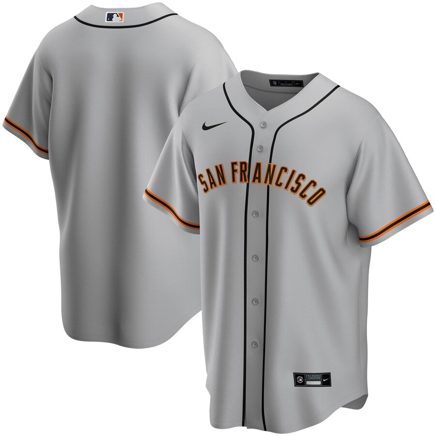 San Francisco Giants Road 2020 Replica Team Jersey ÃƒÂ¢Ã¢â€šÂ¬Ã¢â‚¬Å“ Gray