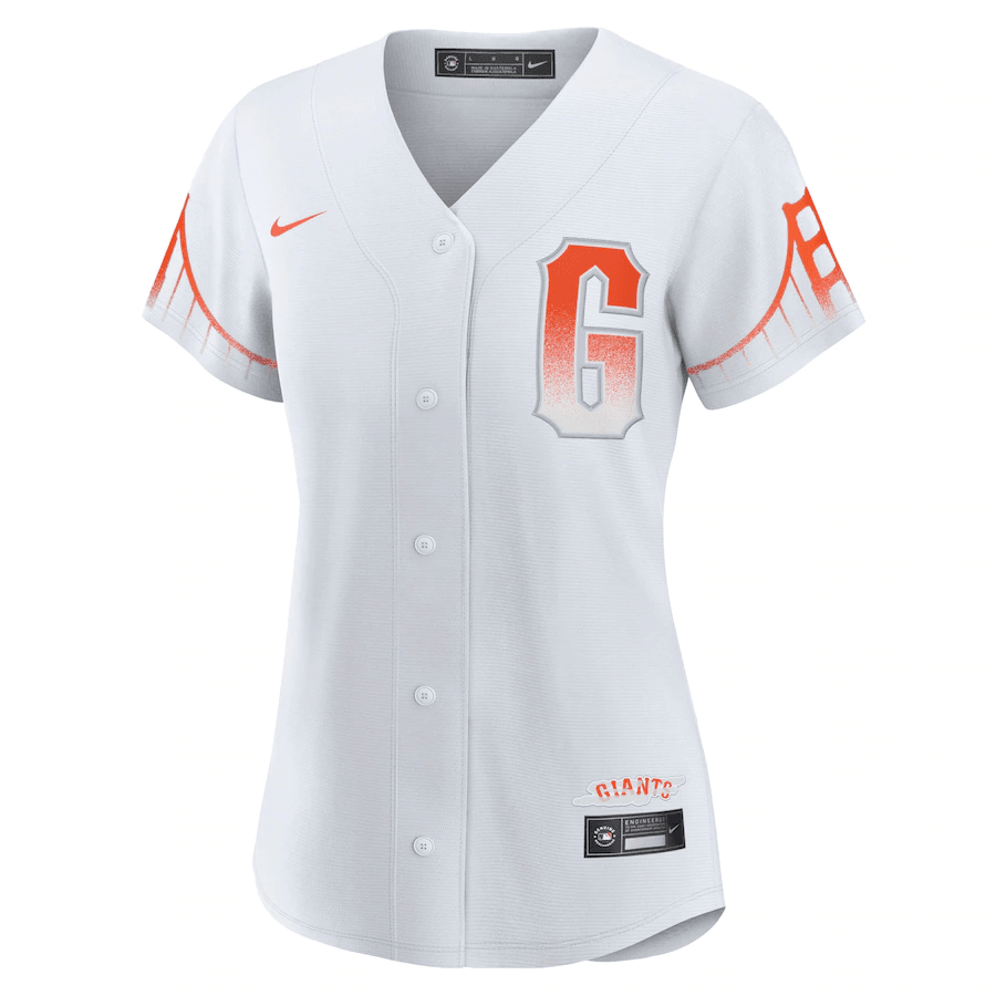 Alternative view of San Francisco Giants Women City Connect Jersey - White 