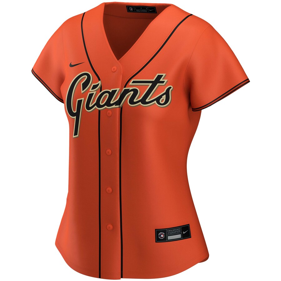 Alternative view of San Francisco Giants Women's Alternate 2020 Replica Team Jersey ÃƒÂ¢Ã¢â€šÂ¬Ã¢â‚¬Å“ Orange