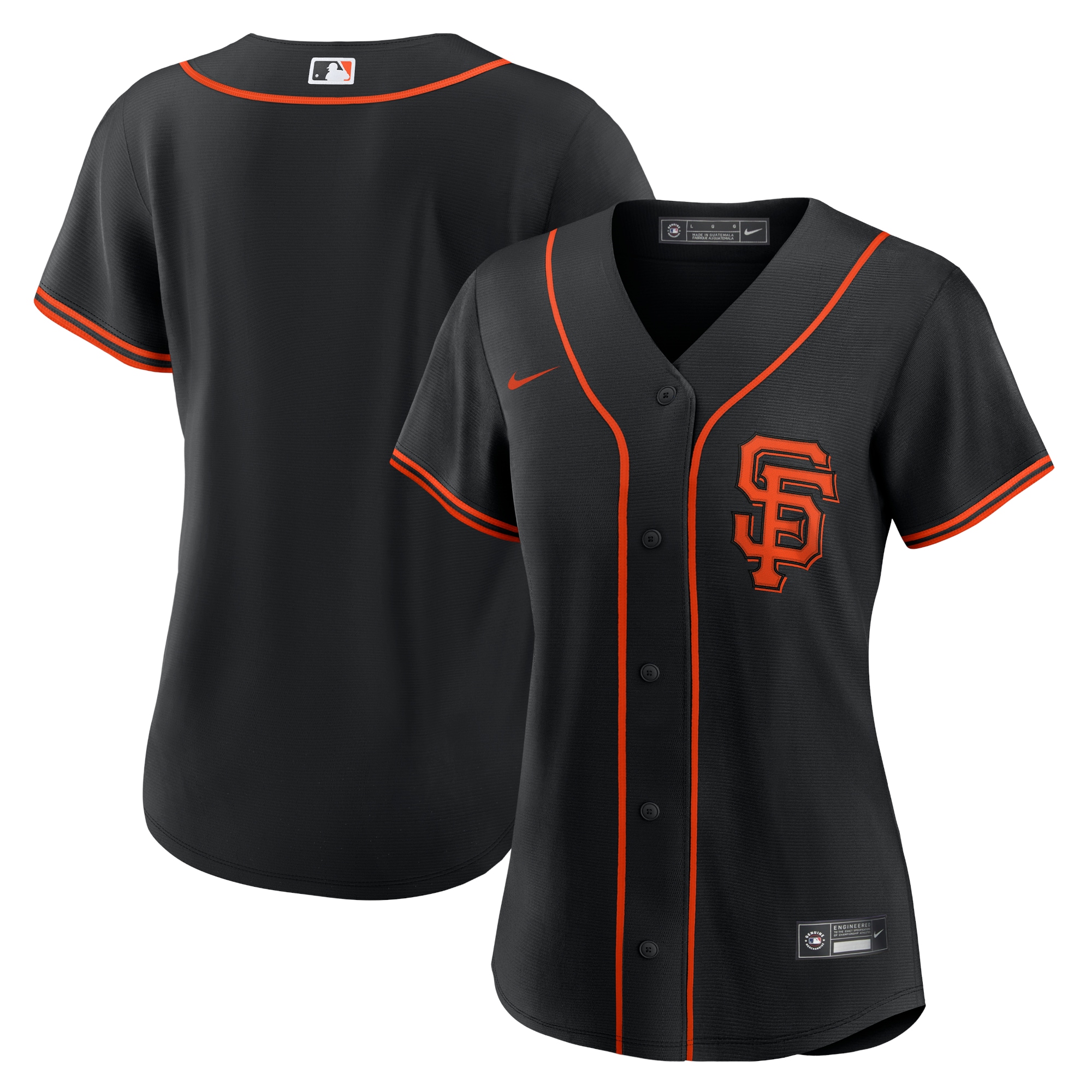 San Francisco Giants Women's Alternate Replica Team Jersey - Black