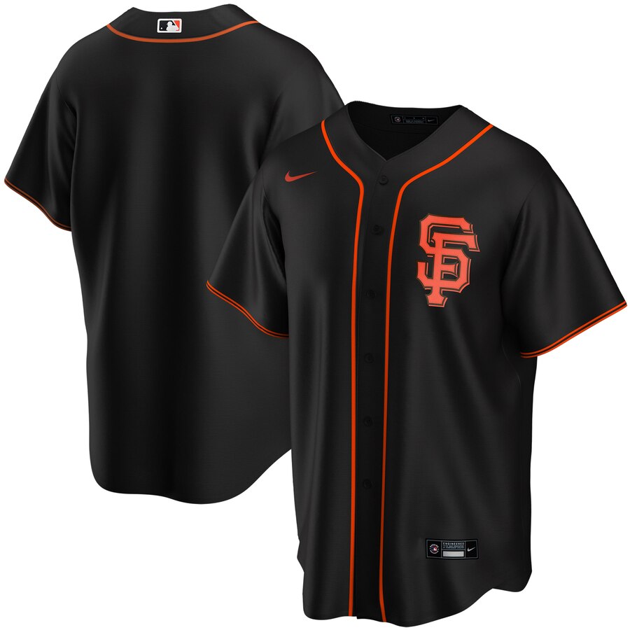 San Francisco Giants Youth Alternate 2020 Replica Team Jersey - Black