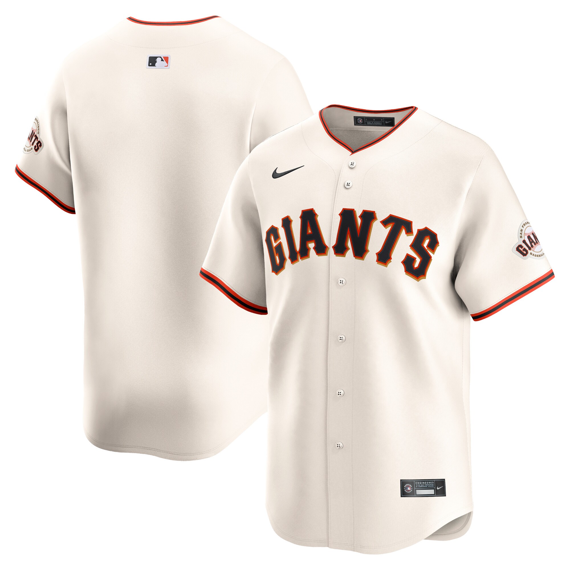 San Francisco Giants Youth Home Limited Jersey - Cream