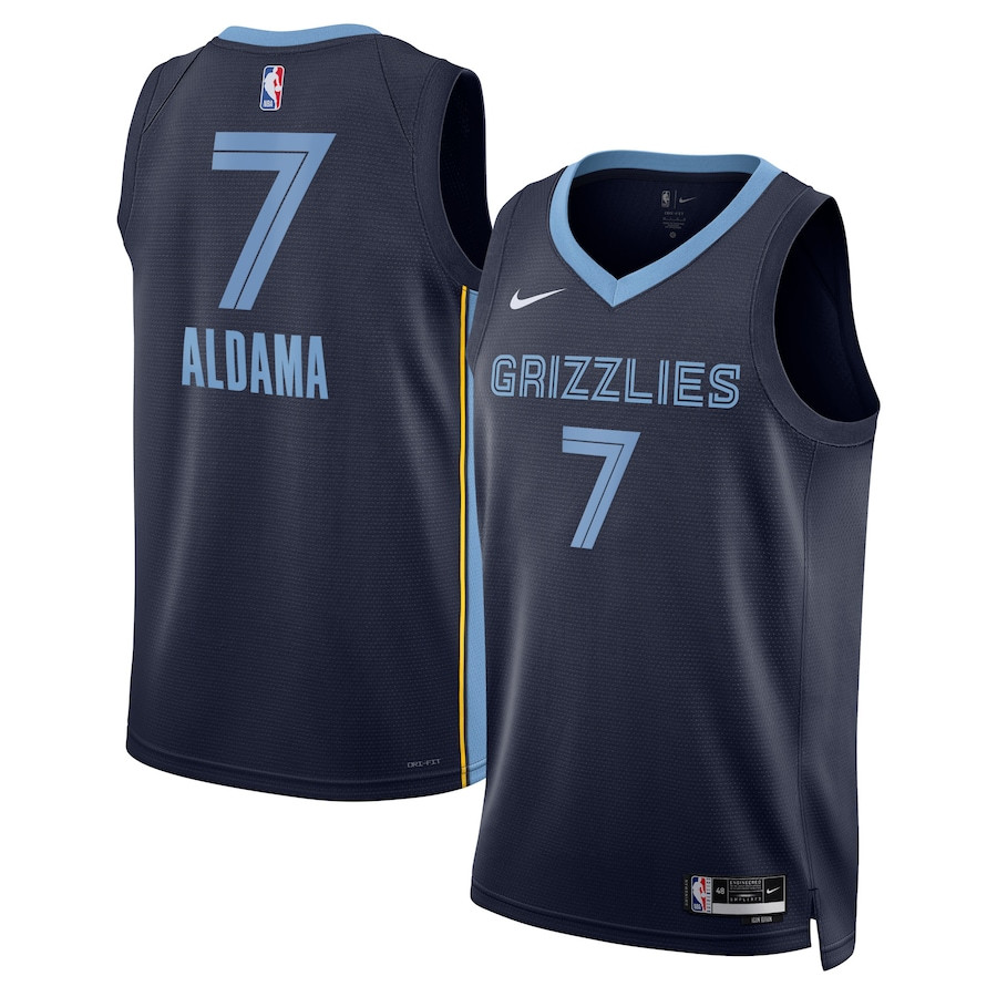 Santi Aldama 7 Memphis Grizzlies Unisex Swingman Jersey - Icon Edition - Navy - JS188 