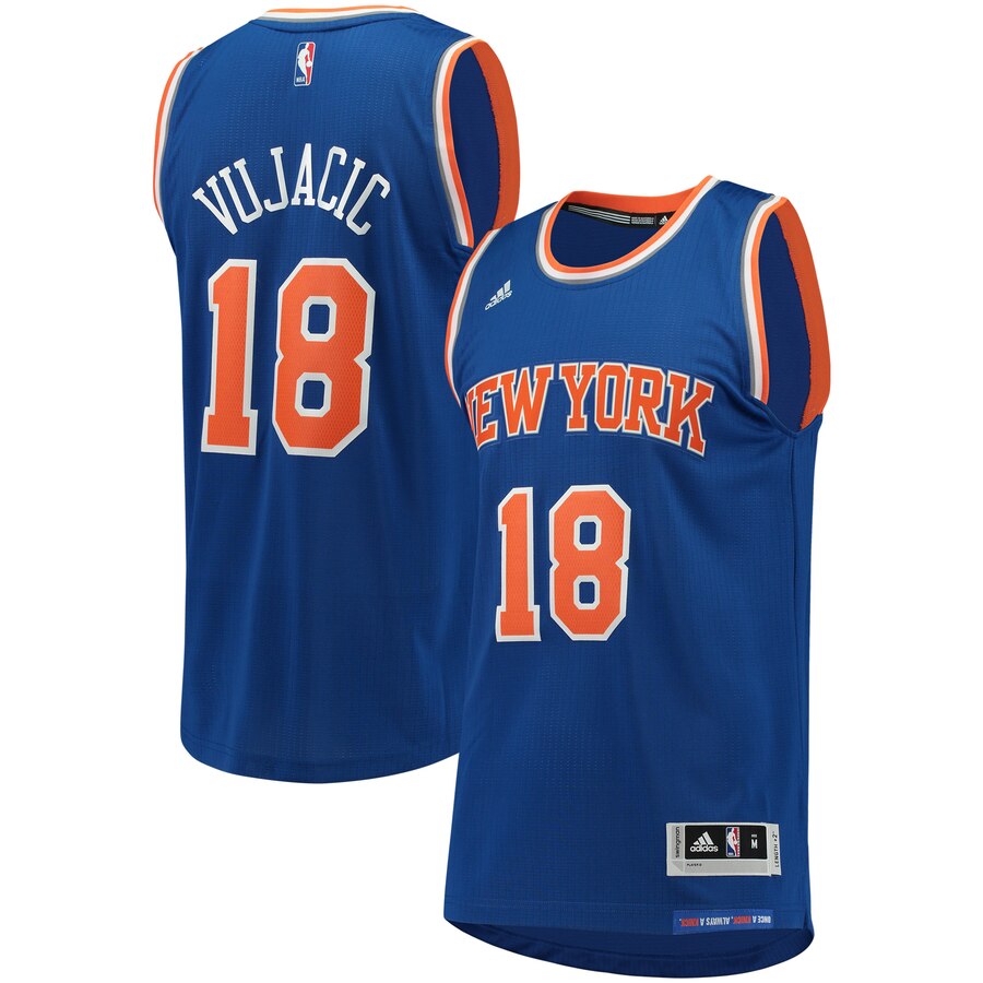 Sasha Vujacic New York Knicks Adidas Swingman Jersey - Blue