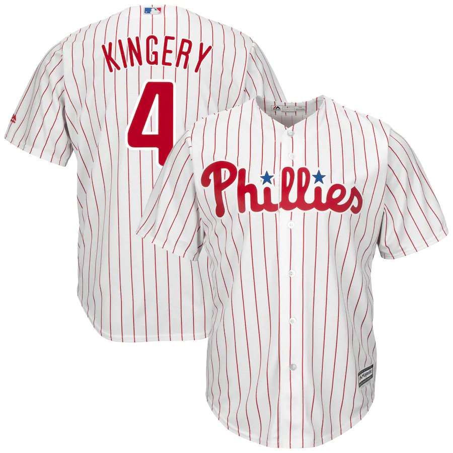 Scott Kingery Philadelphia Phillies Majestic Official Cool Base Player Jersey – White