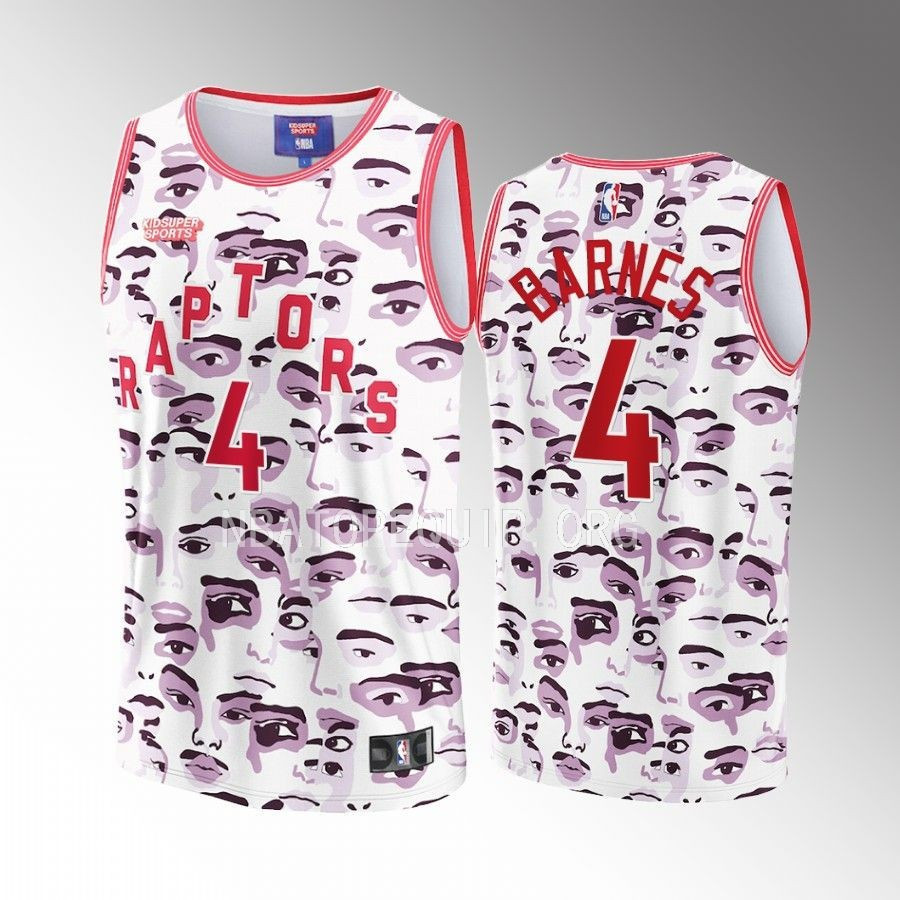 Scottie Barnes 4 Toronto Raptors NBA & KidSuper Studios Unisex Hometown Jersey - JS654 