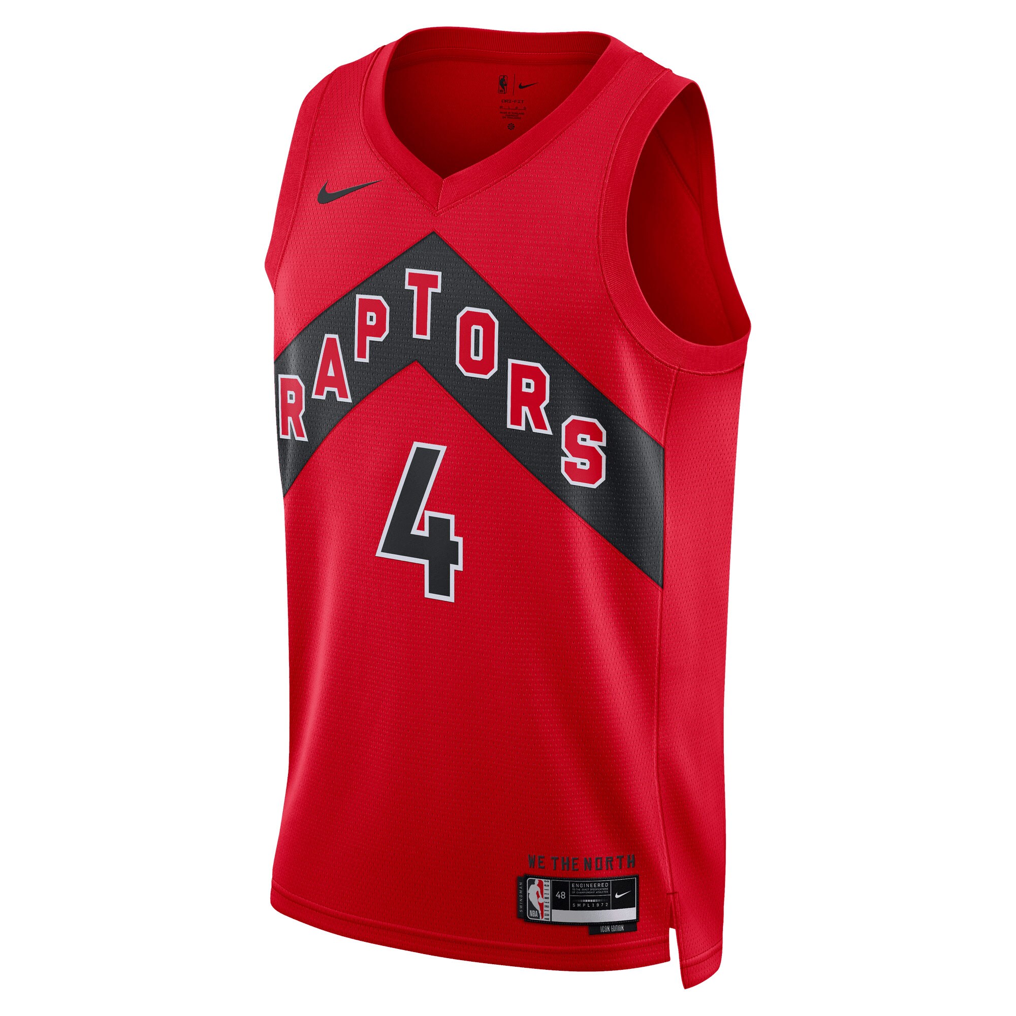 Alternative view of Scottie Barnes Toronto Raptors Unisex Swingman Jersey – Icon Edition – Red