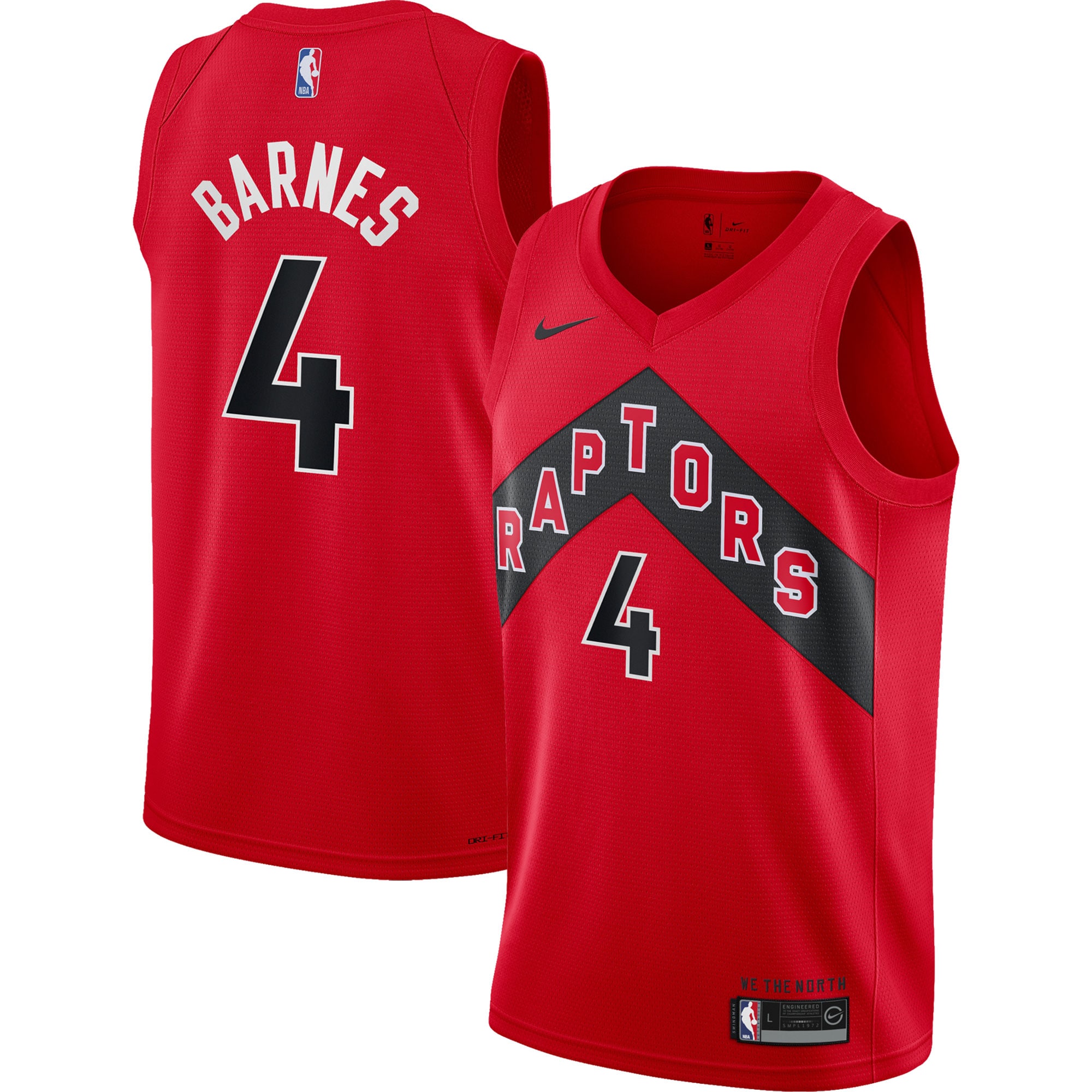 Scottie Barnes Toronto Raptors Youth 2021/22 Swingman Jersey - Icon Edition - Red