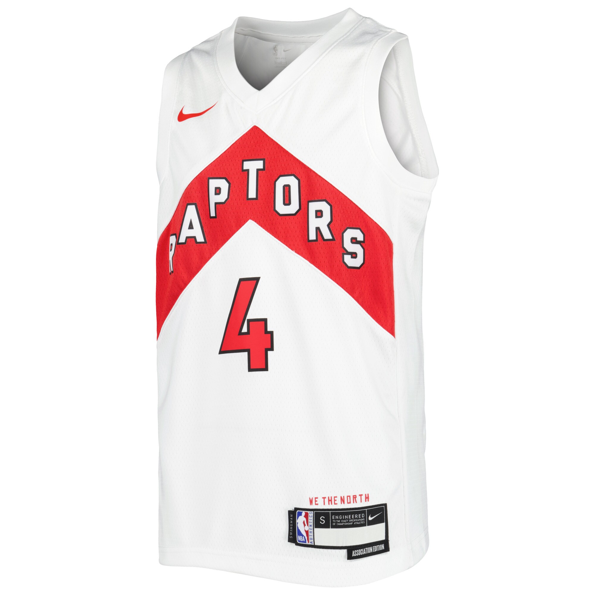 Alternative view of Scottie Barnes Toronto Raptors Youth Swingman Jersey - Association Edition - White