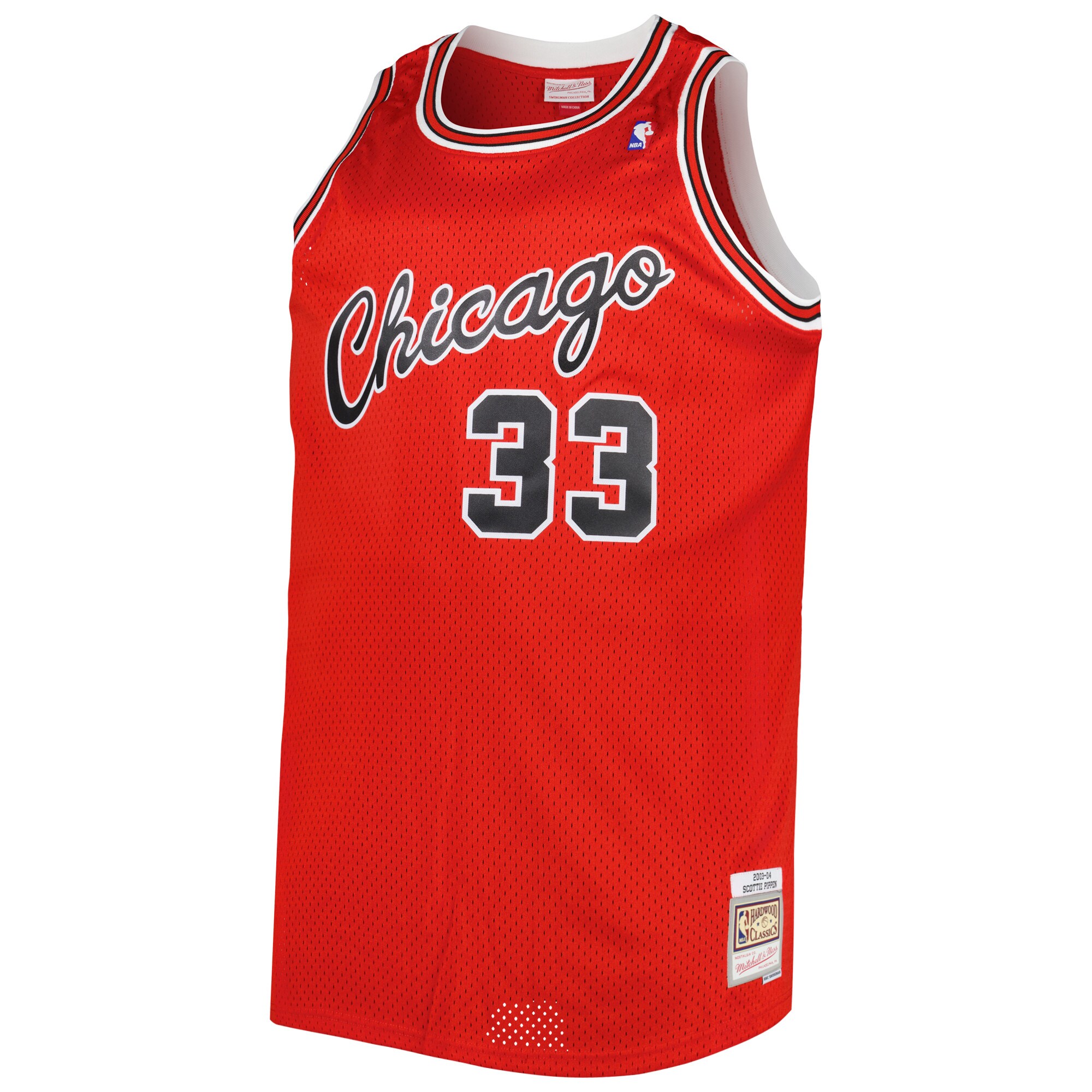 Alternative view of Scottie Pippen Chicago Bulls Mitchell & Ness Big & Tall Hardwood Classics 2003/04 Swingman Jersey - Red