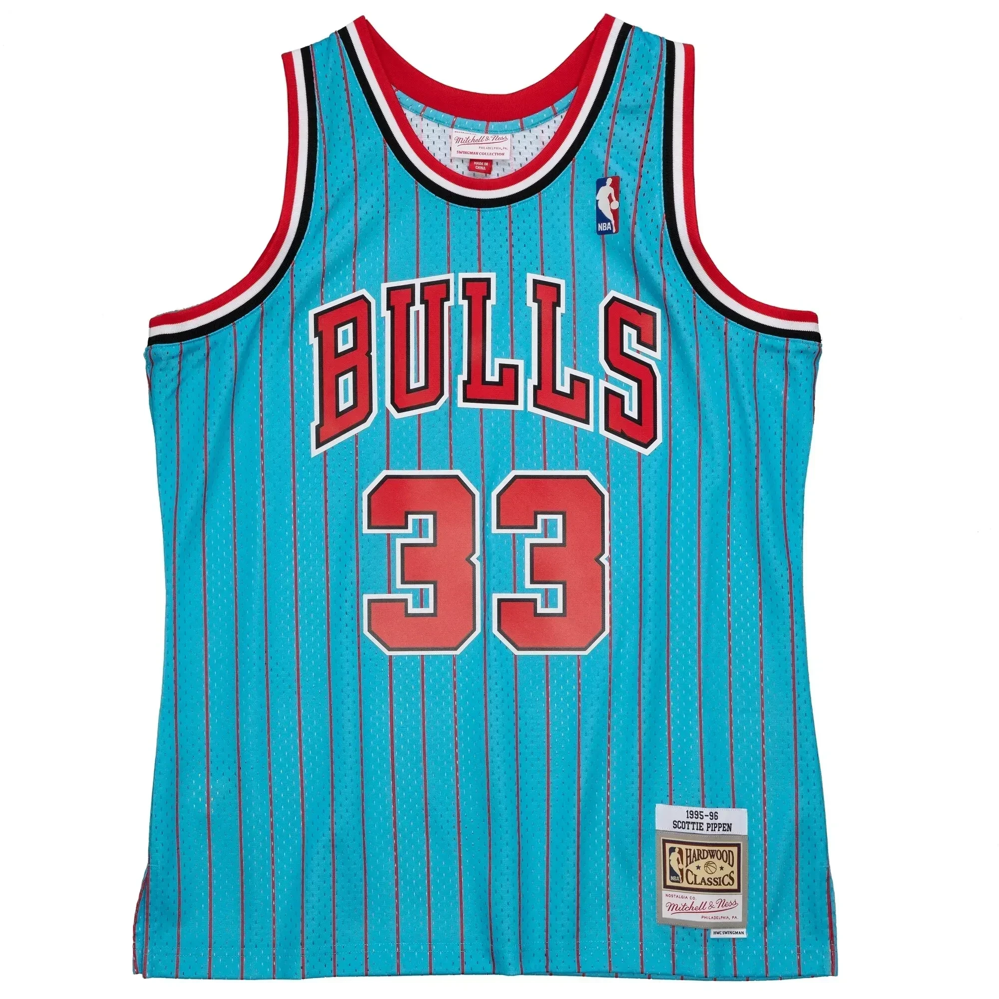 Scottie Pippen Chicago Bulls Mitchell & Ness 1995-96 Hardwood Classics Reload 2.0 Swingman Jersey - Blue - JS655 