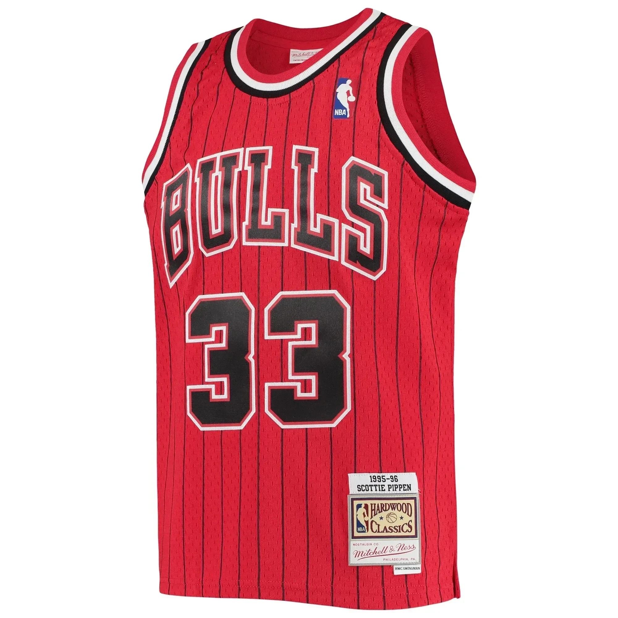 Scottie Pippen Chicago Bulls Mitchell & Ness 1995-96 Hardwood Classics Reload Jersey – Red - JS729 