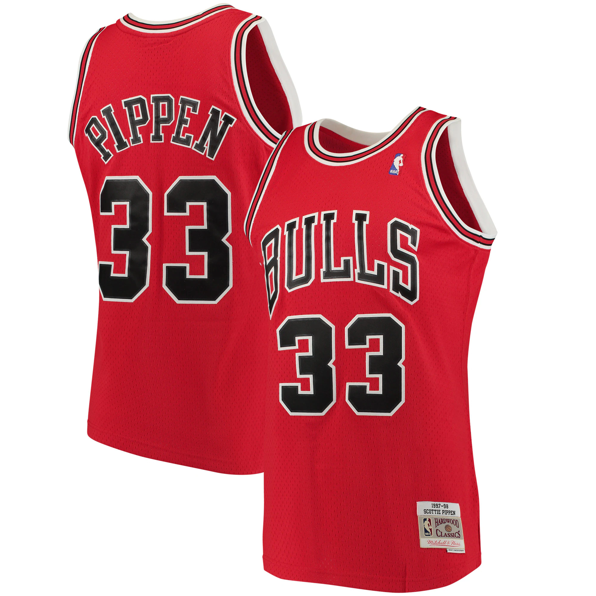Scottie Pippen Chicago Bulls Mitchell & Ness Big & Tall Hardwood Classics Jersey - Red