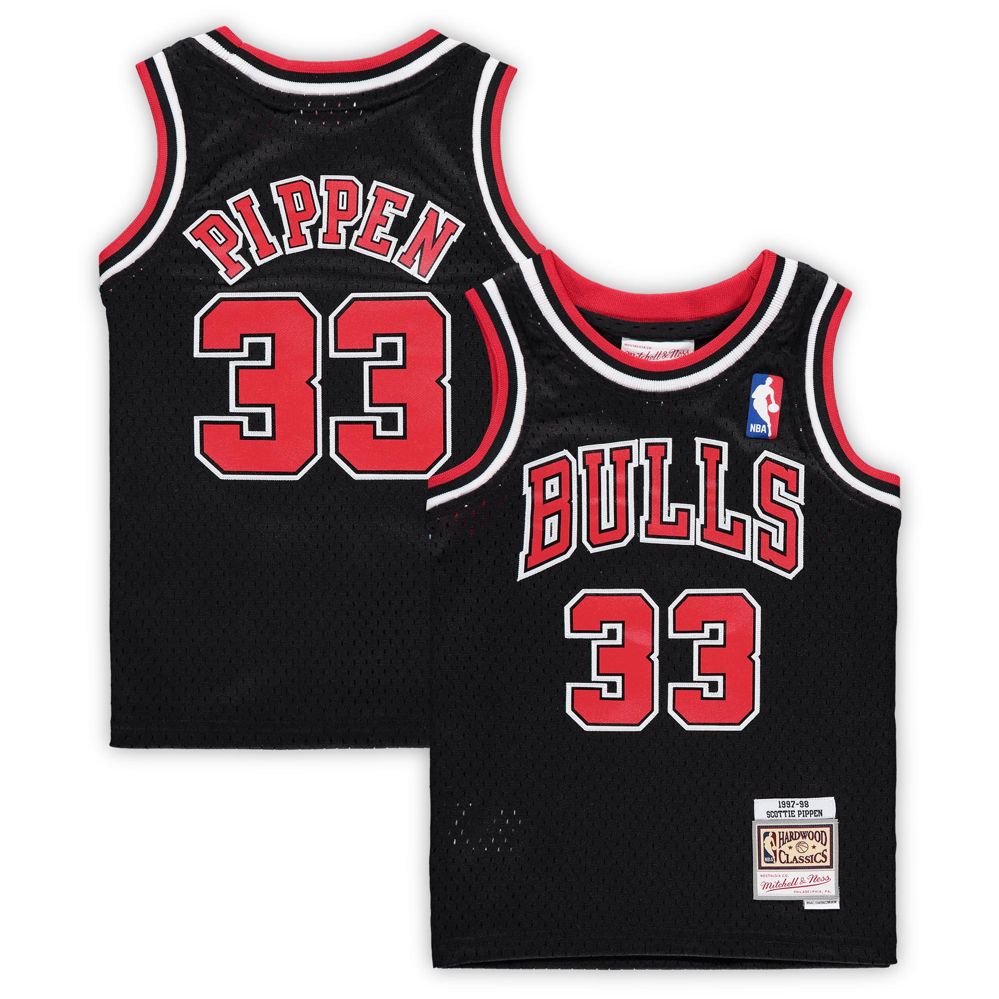 Scottie Pippen Chicago Bulls Mitchell & Ness Preschool 1997-1998 Hardwood Classics Throwback Team Jersey - Red