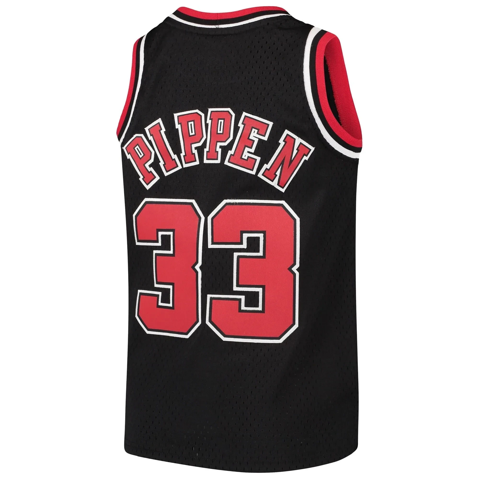 Alternative view of Scottie Pippen Chicago Bulls Mitchell & Ness Youth Hardwood Classics Swingman Throwback Jersey - Black - JS189 