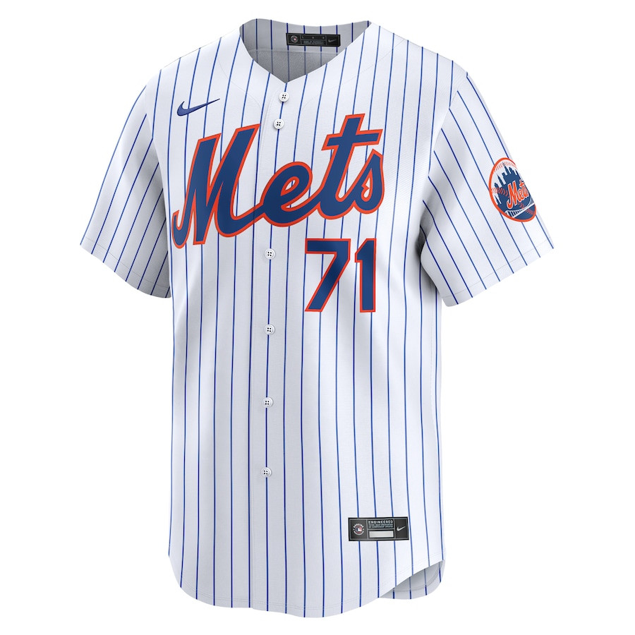 Alternative view of Sean Reid-Foley 71 New York Mets Home Limited Men Jersey - White 