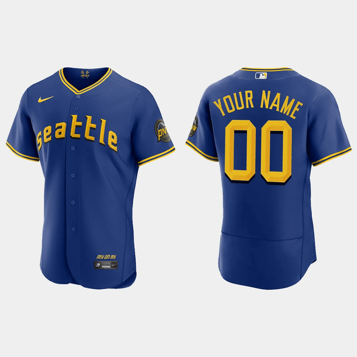 Seattle Mariners 2023 City Connect Elite Jersey Custom 00 - Royal 
