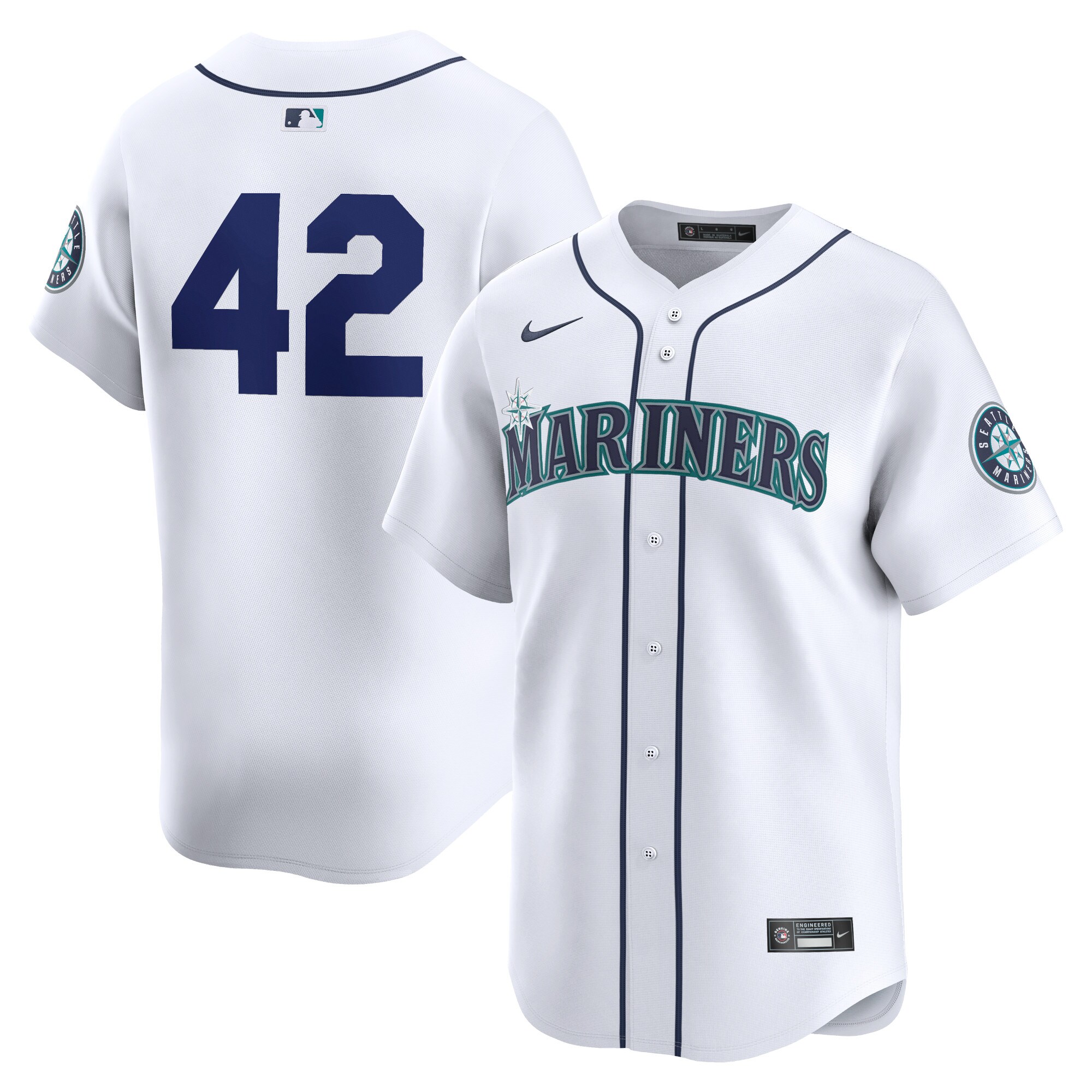 Seattle Mariners 2024 Jackie Robinson Day Home Limited JerseyÃƒâ€šÃ‚Â ÃƒÂ¢Ã¢â€šÂ¬Ã¢â‚¬Å“ White