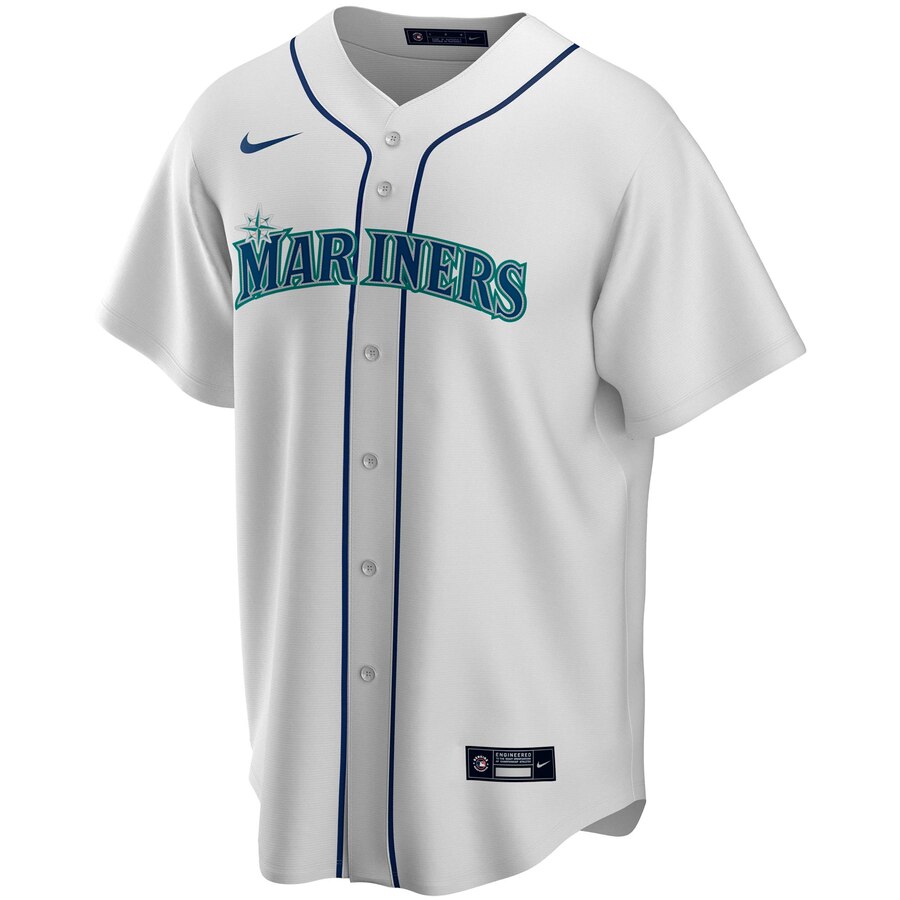 Alternative view of Seattle Mariners Home 2020 Replica Team Jersey ÃƒÂ¢Ã¢â€šÂ¬Ã¢â‚¬Å“ White