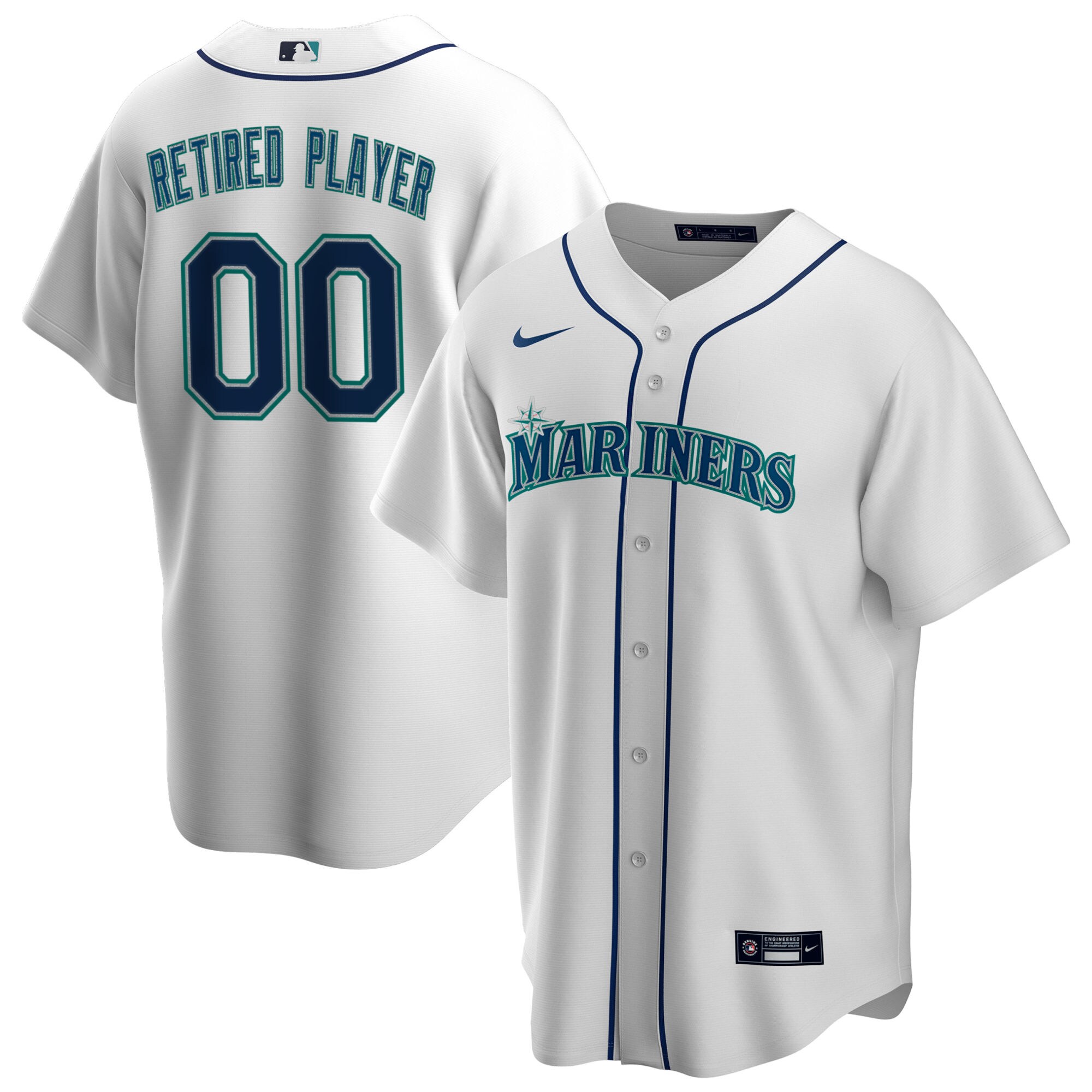 Seattle Mariners Home Pick-a-player Retired Roster Replica Jersey – White