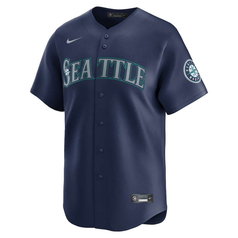 Alternative view of Seattle Mariners Road Limited Men Jersey - Navy 
