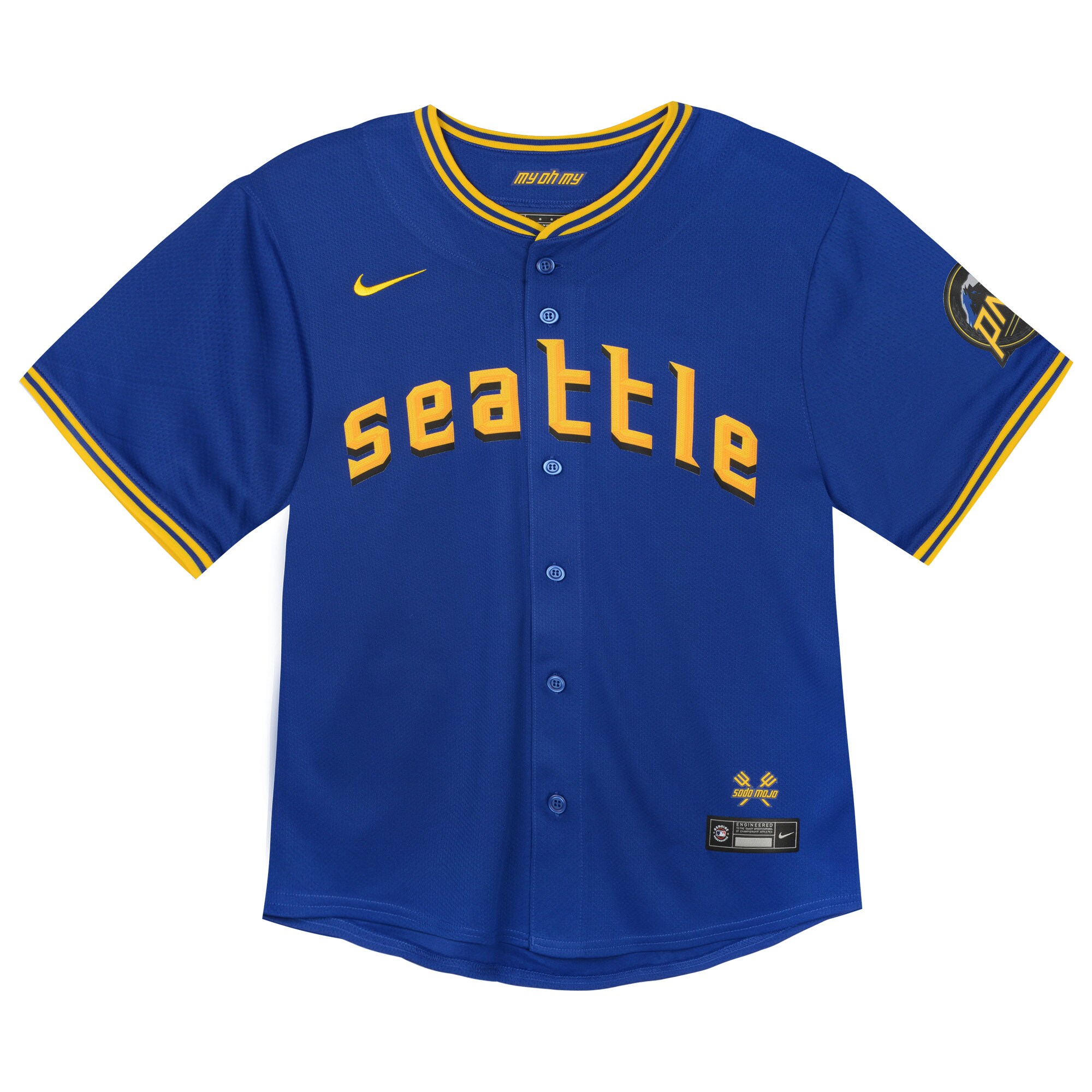 Alternative view of Seattle Mariners Toddler City Connect Limited Player Jersey - Navy