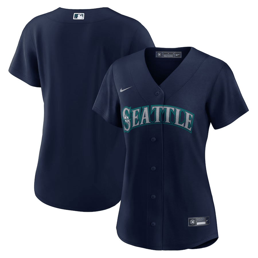 Seattle Mariners Women Alternate Jersey - Navy 
