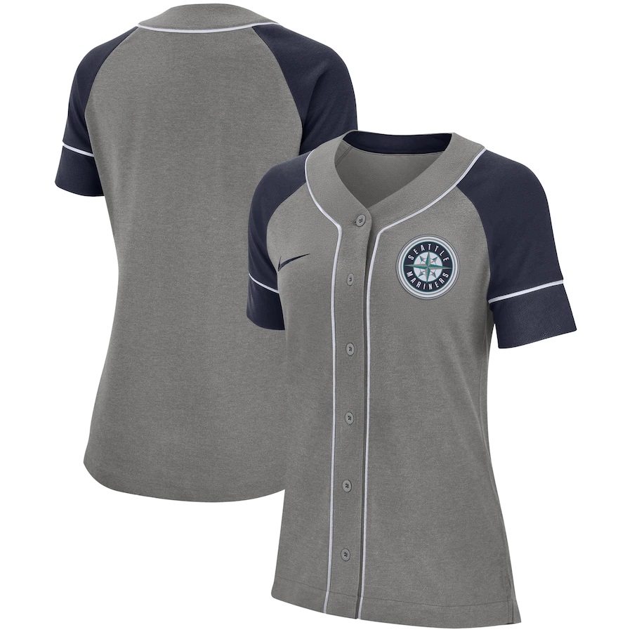 Seattle Mariners Women's Classic Baseball Jersey - Gray