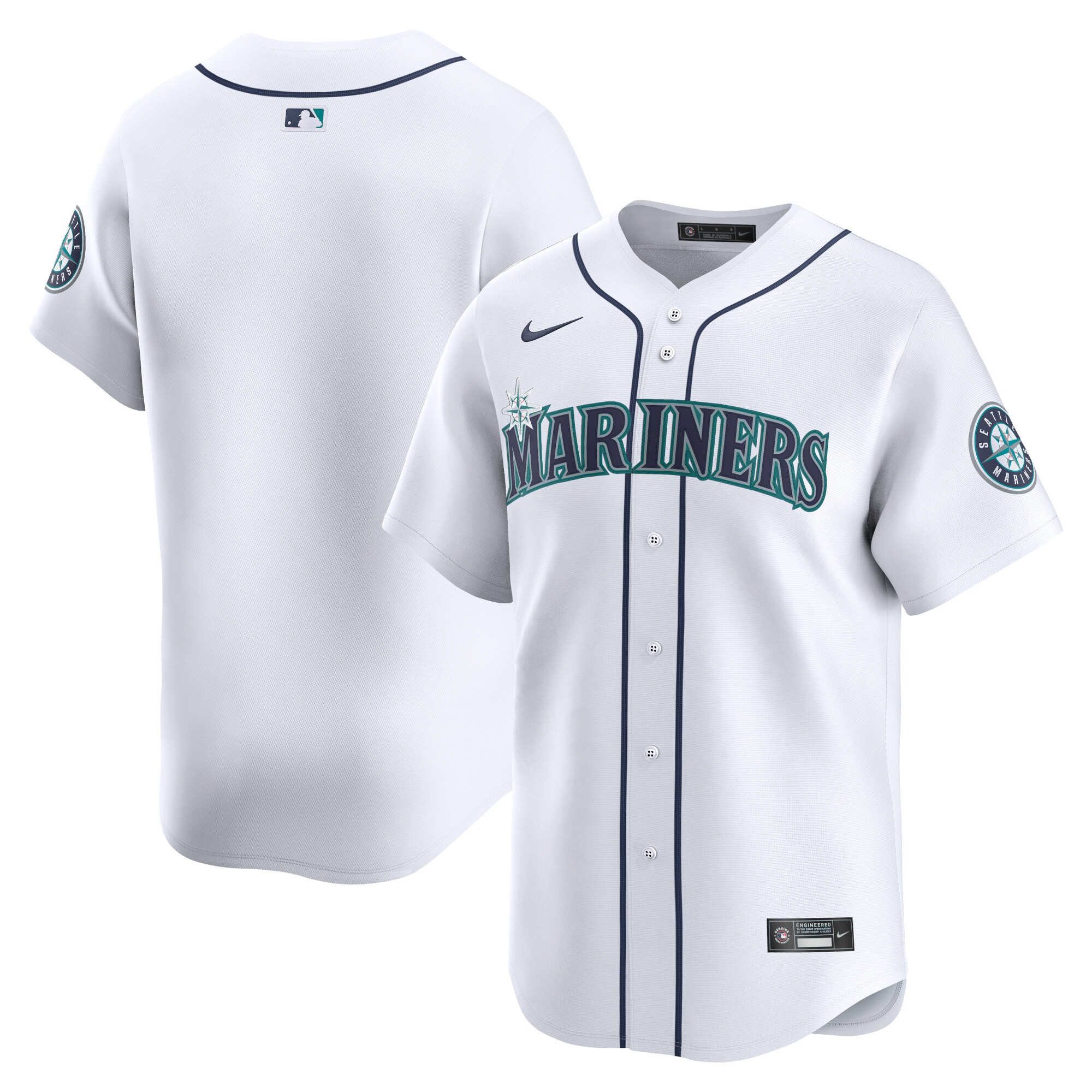 Seattle Mariners Youth Home Limited Jersey - White
