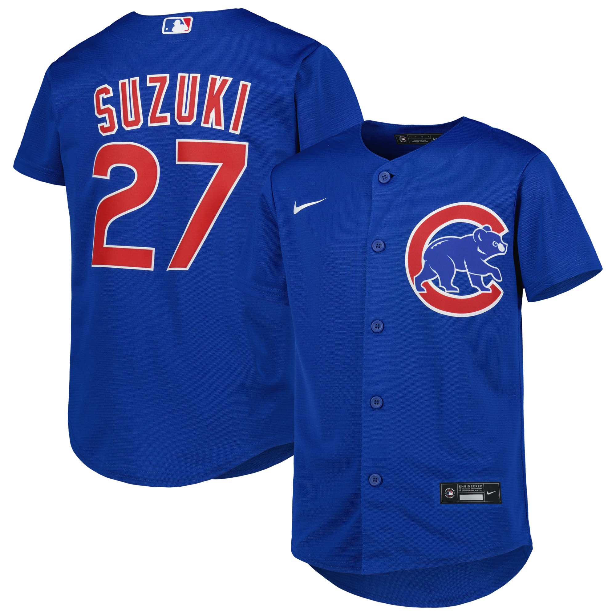 Seiya Suzuki Chicago Cubs Youth Alternate Replica Player Jersey - Royal