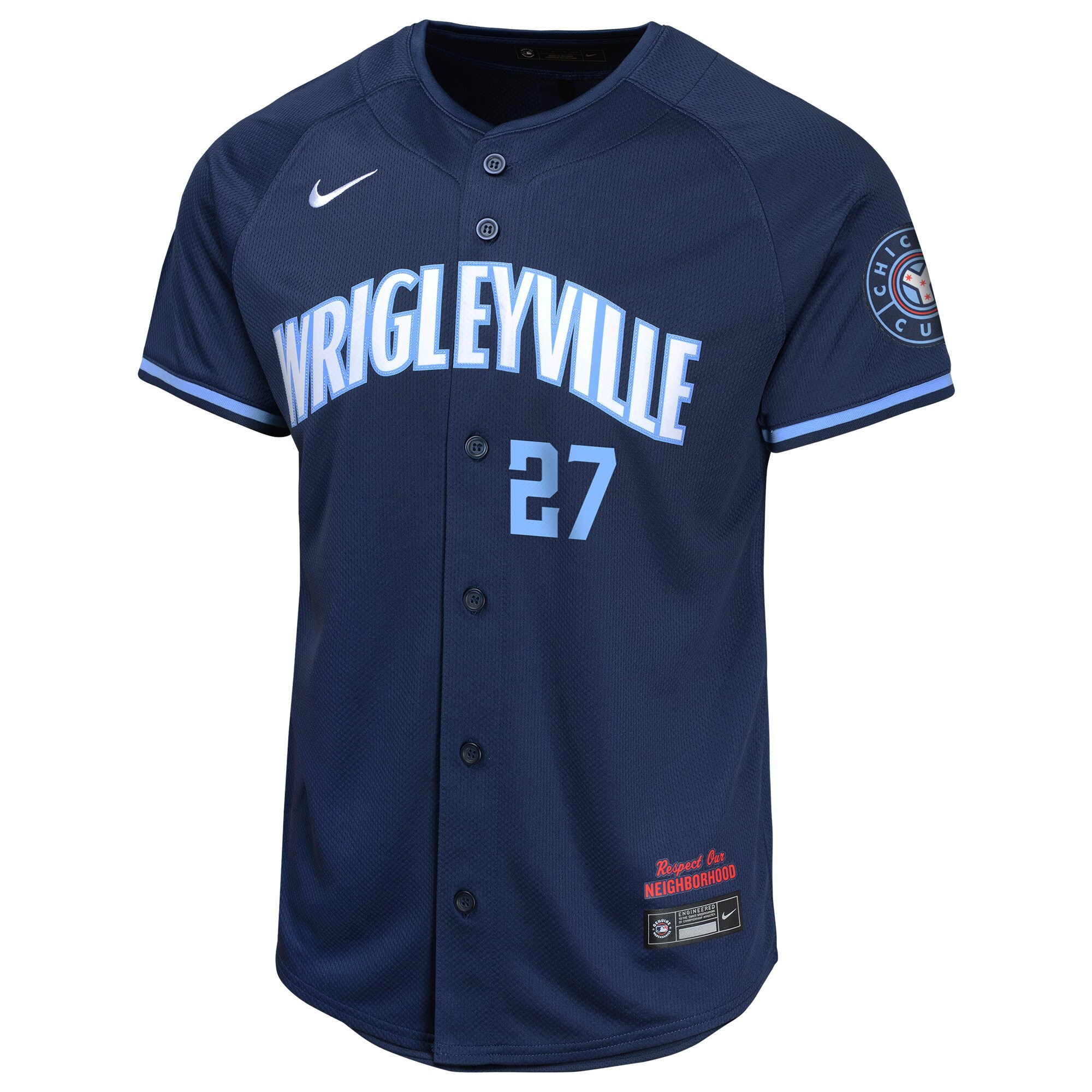 Alternative view of Seiya Suzuki Chicago Cubs Youth City Connect Limited Player Jersey - Navy