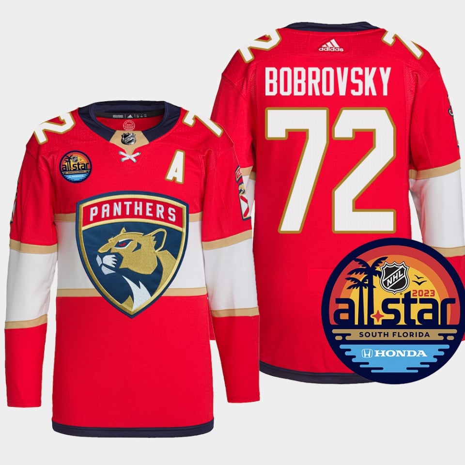 Sergei Bobrovsky 72 Florida Panthers Red Jersey 2023 All-Star - JS558 