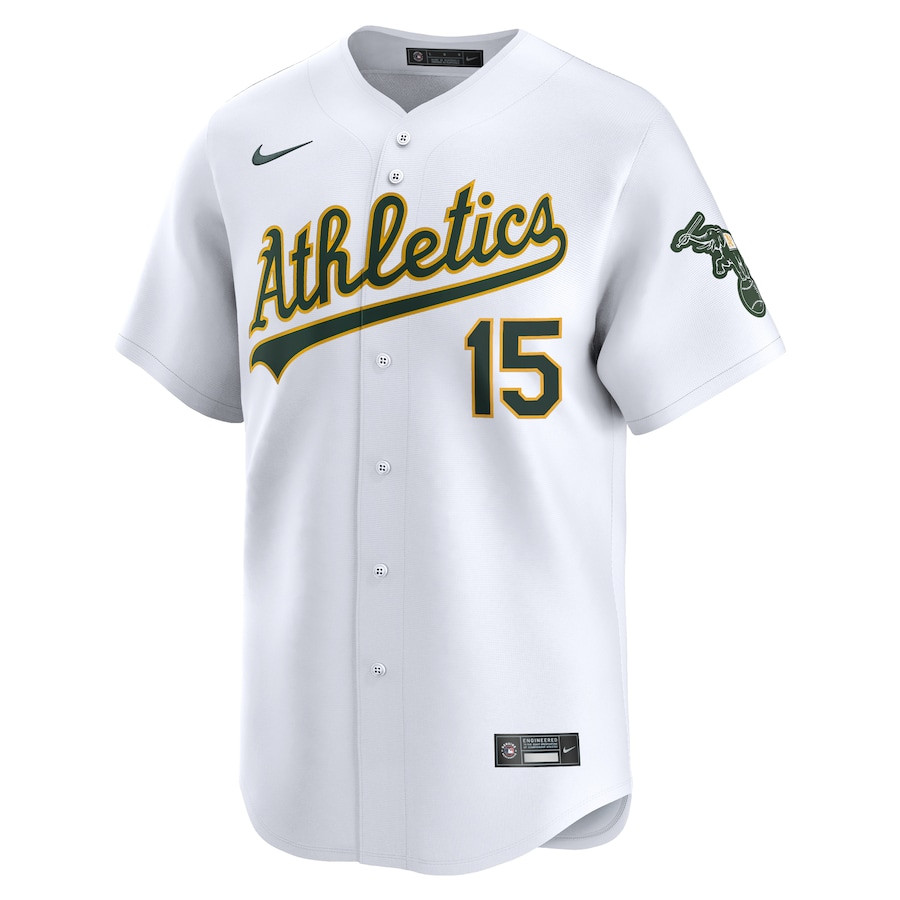 Alternative view of Seth Brown 15 Oakland Athletics Home Limited Player Men Jersey - White 