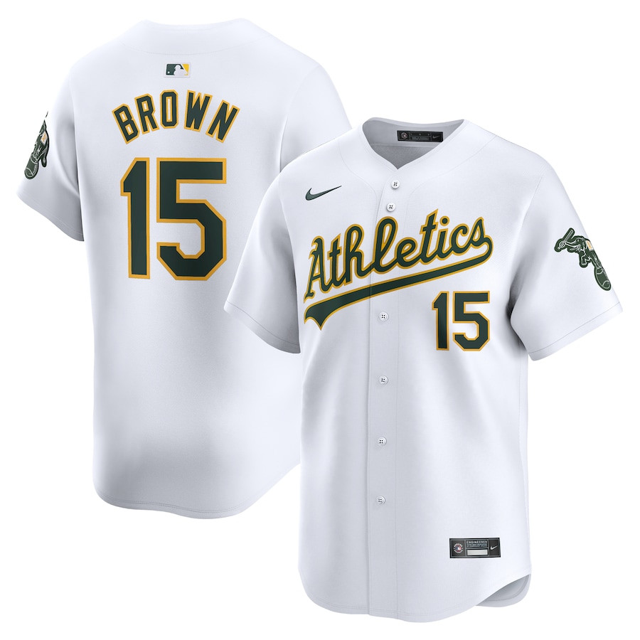 Seth Brown 15 Oakland Athletics Home Limited Player Men Jersey - White 