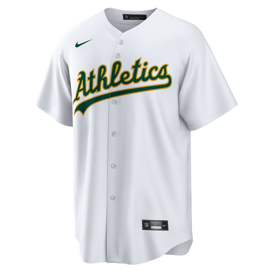 Alternative view of Seth Brown 15 Oakland Athletics Home Men Jersey - White 