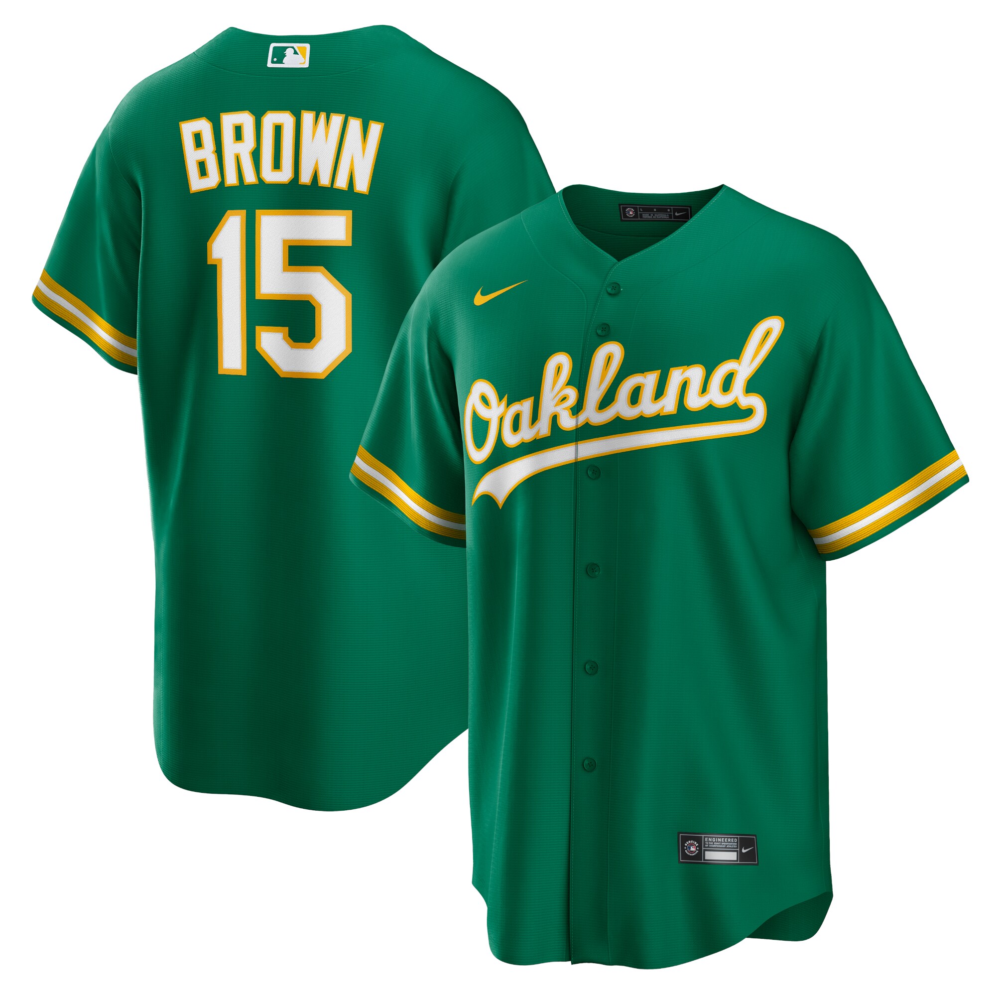 Seth Brown Oakland Athletics Alternate Replica Jersey - Kelly Green