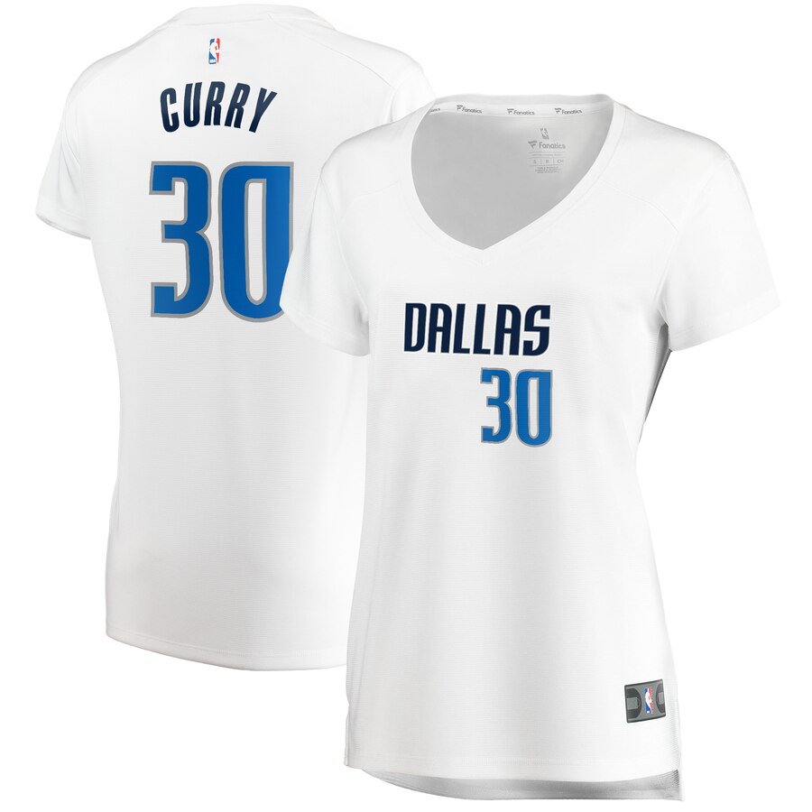 Seth Curry Dallas Mavericks Fanatics Branded Women's Fast Break Player Replica Jersey - Association Edition - White