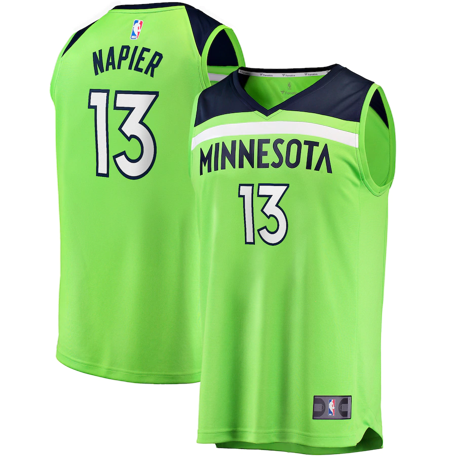 Shabazz Napier Minnesota Timberwolves Fanatics Branded Fast Break Replica Player Jersey - Statement Edition - Green