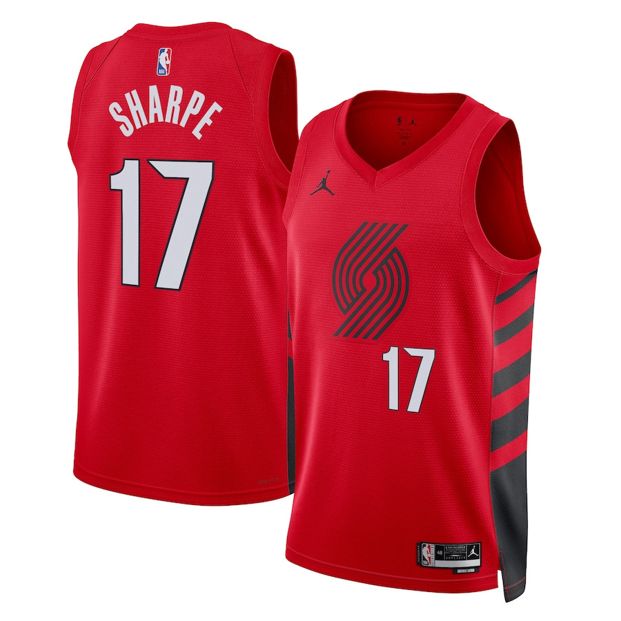 Shaedon Sharpe 17 Portland Trail Blazers Unisex Swingman Jersey - Statement Edition - Red - JS265 
