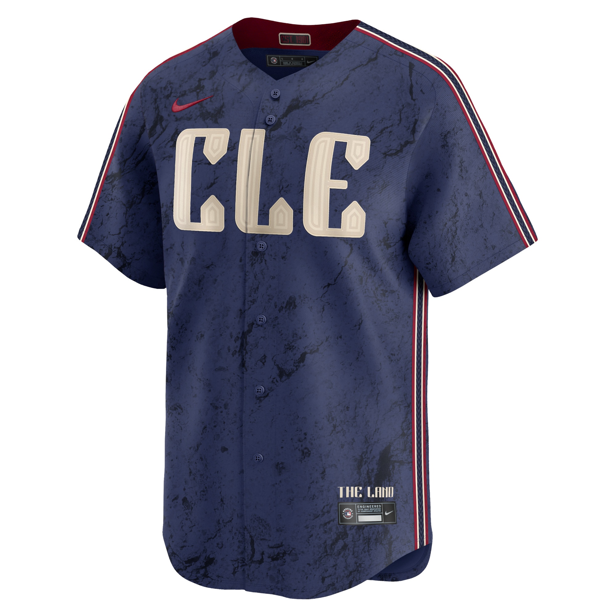 Alternative view of Shane Bieber Cleveland Guardians 2024 City Connect Limited Jersey - Navy