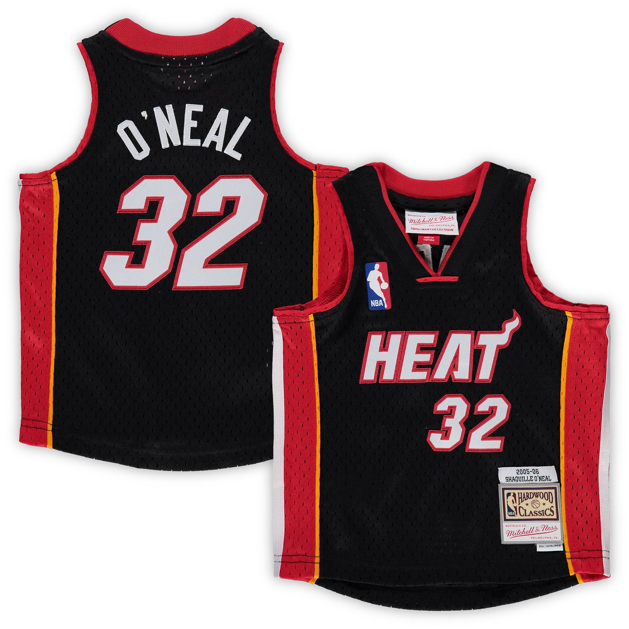 Shaquille O'neal Miami Heat Mitchell & Ness Infant 2005/06 Hardwood Classics Retired Player Jersey - Black