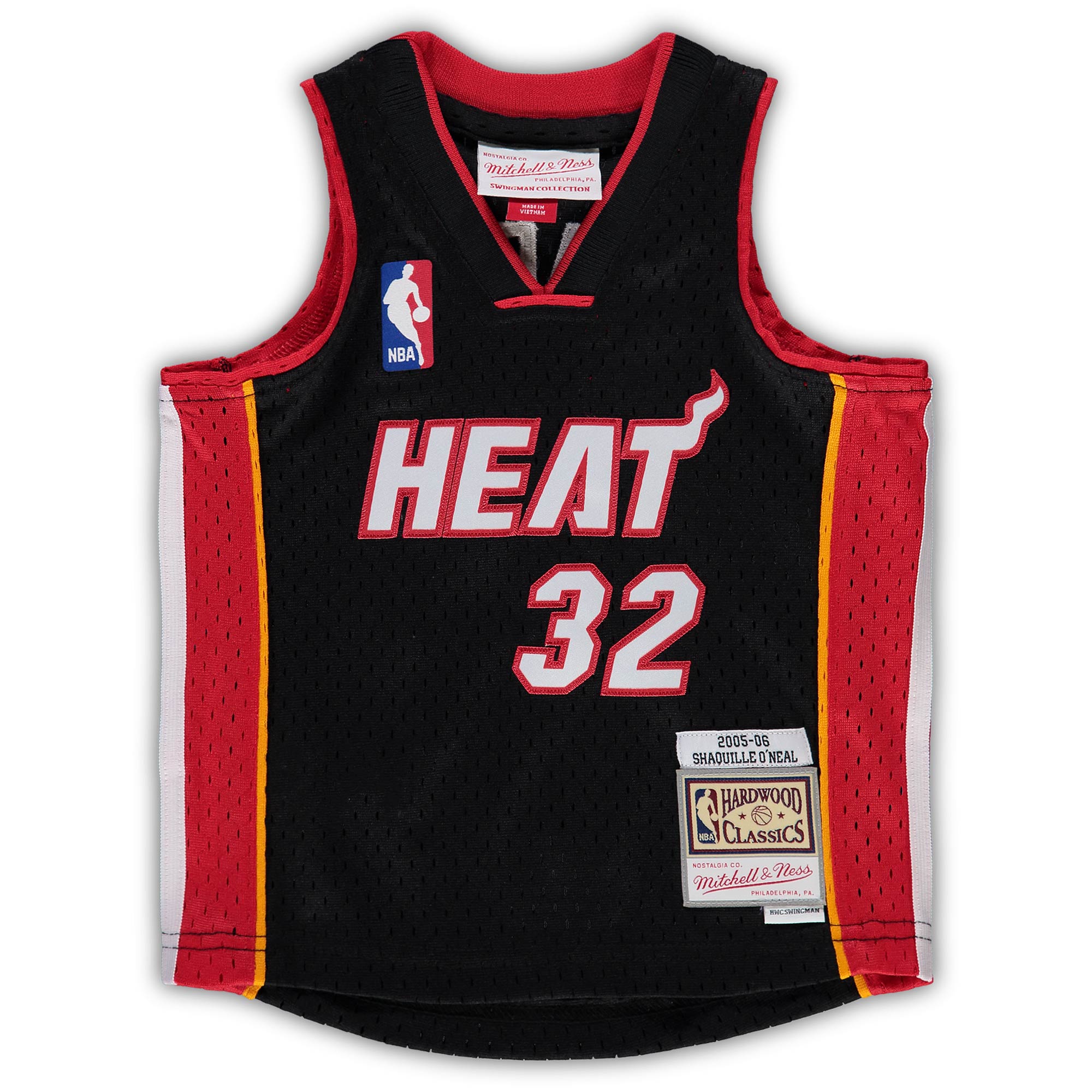 Alternative view of Shaquille O'neal Miami Heat Mitchell & Ness Infant 2005/06 Hardwood Classics Retired Player Jersey - Black
