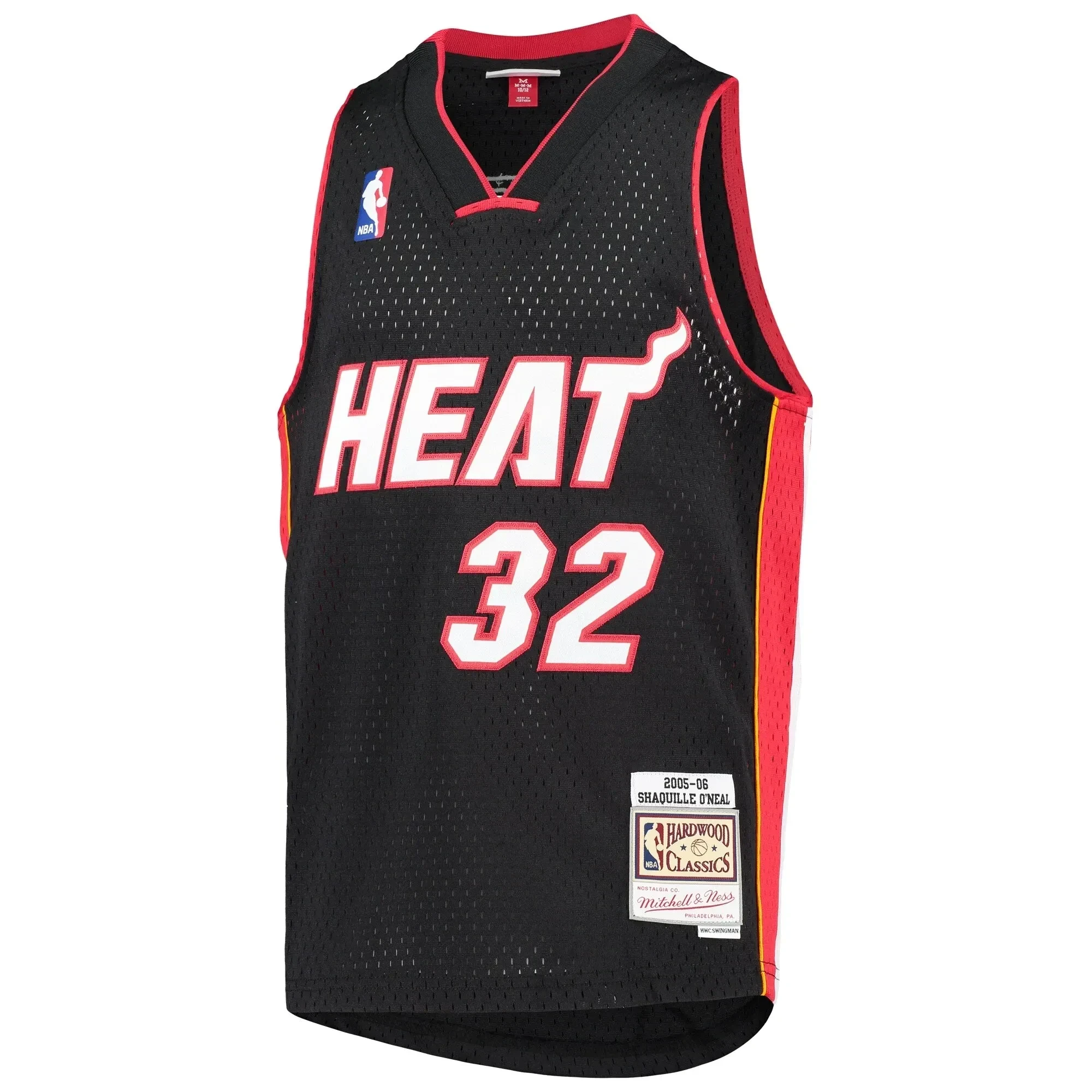 Alternative view of Shaquille O'neal Miami Heat Mitchell & Ness Youth 2005-06 Hardwood Classics Swingman Jersey - Black - JS234 