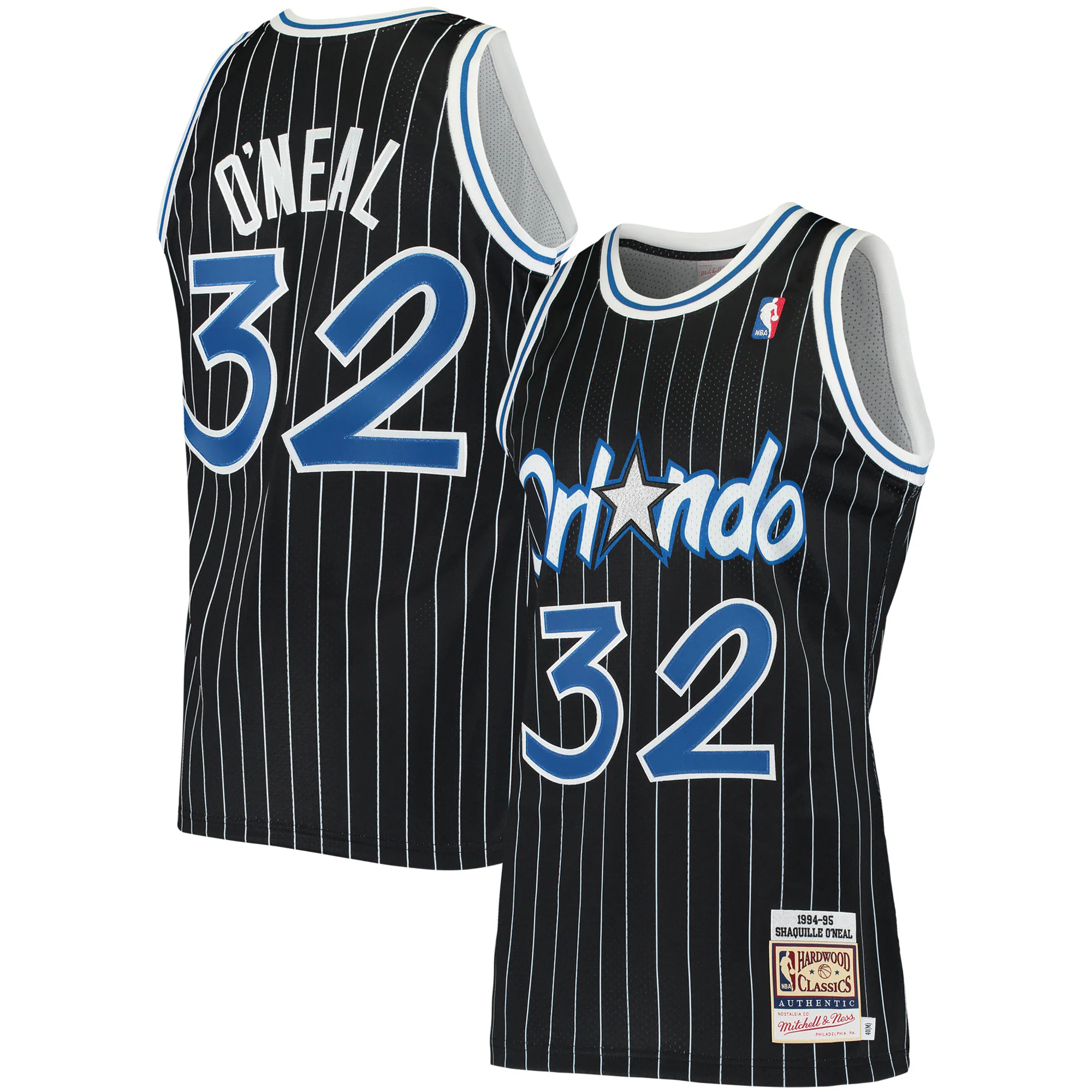 Shaquille O'neal Orlando Magic Mitchell & Ness 1994 Hardwood Classics Authentic Jersey - Black