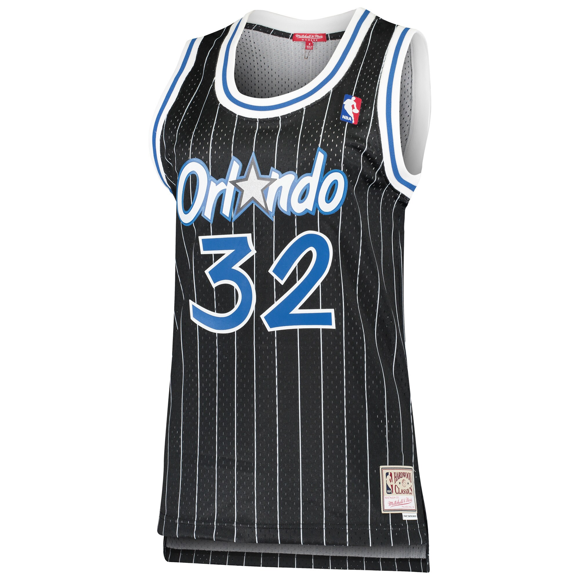 Alternative view of Shaquille O'neal Orlando Magic Mitchell & Ness Women's 1995/96 Hardwood Classics Swingman Jersey - Black