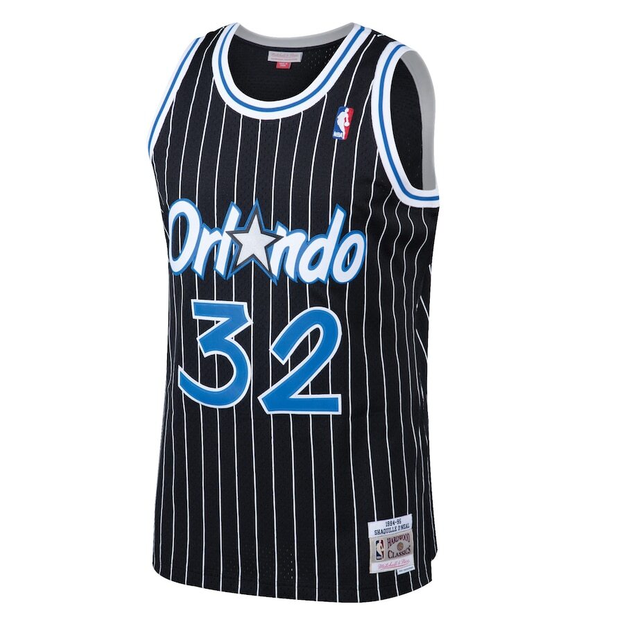 Alternative view of Shaquille O'neal Orlando Magic Mitchell & Ness 1994-95 Hardwood Classics Swingman Jersey - Black