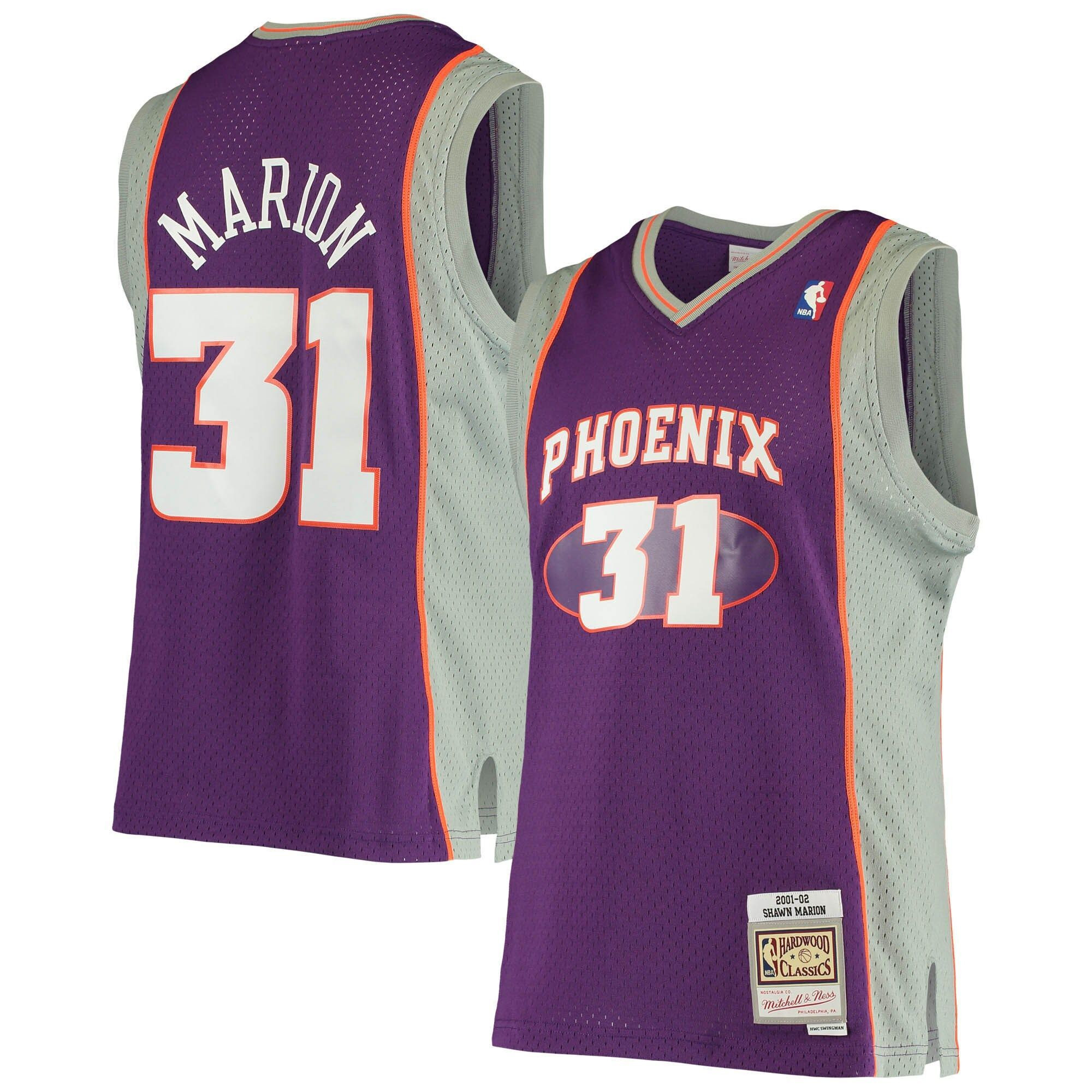 Shawn Marion Phoenix Suns Mitchell & Ness 2005/06 Hardwood Classics Swingman Jersey - Purple - JS370 